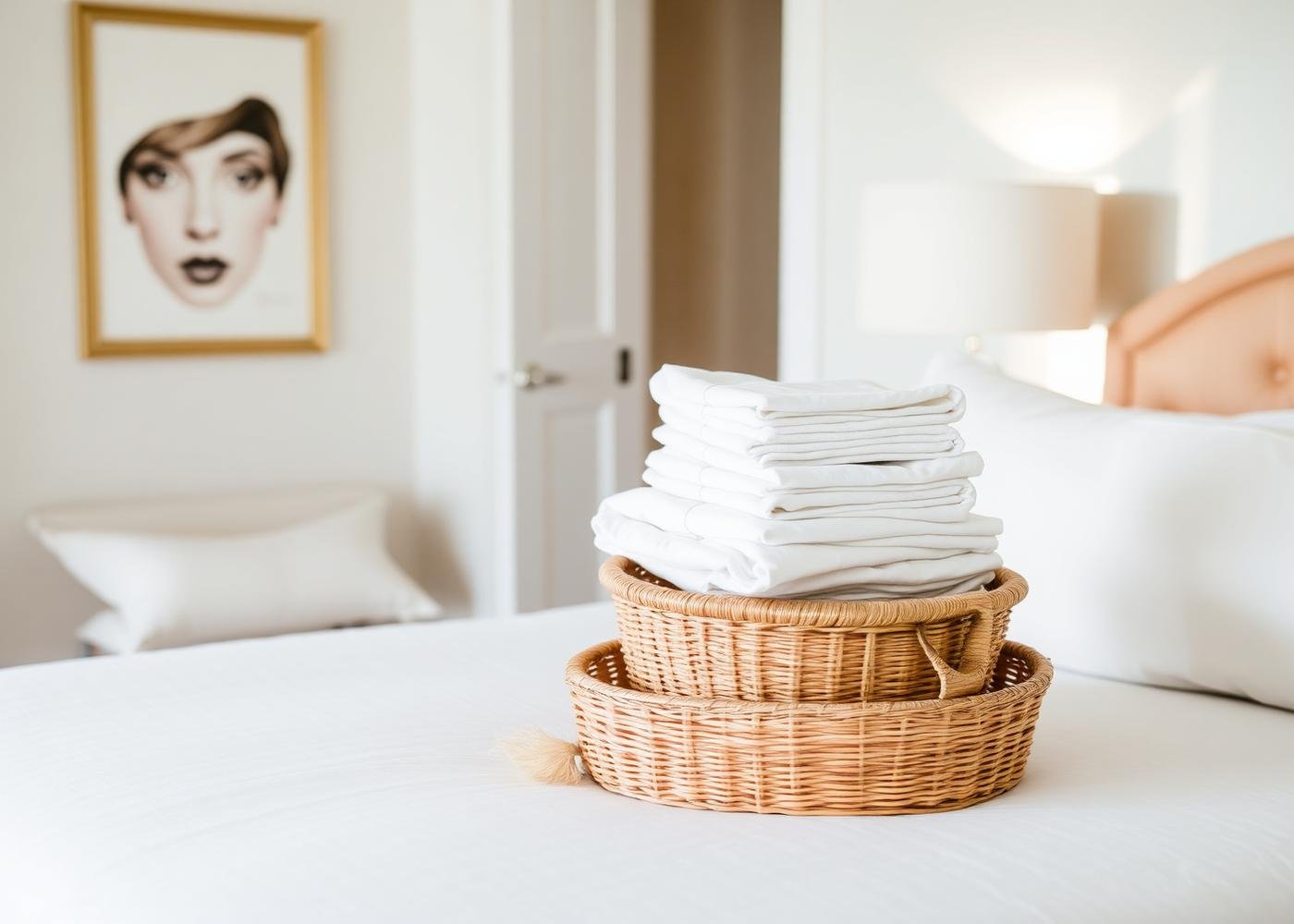 Guest suite refresh with new linens and styling