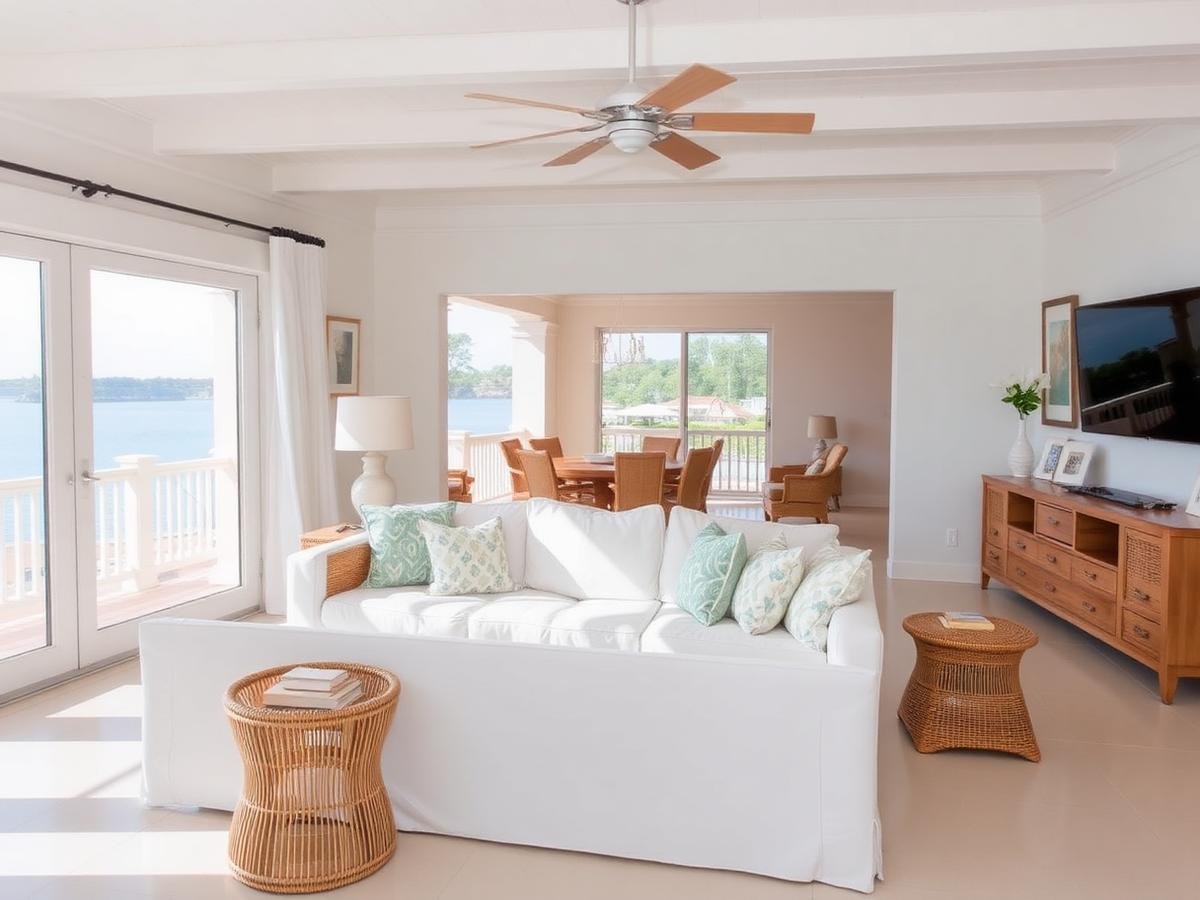 Living space transformed for a short-term rental listing